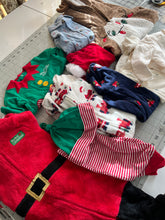 Load image into Gallery viewer, Memory Keepsake Christmas Stocking from Baby Clothes | Personalized Name Cuff | Quilted Patchwork Heirloom | Custom Handmade Gift
