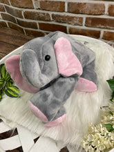 Load image into Gallery viewer, 2lbs -10lbs Weighted Elephant Stuffed Minky Animal Lap Pad -for Comfort, Special Needs, Sleep, Anxiety and Stress Relief - Custom Made
