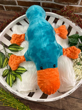 Load image into Gallery viewer, 2lbs -15lbs Weighted  Platypus Stuffed Minky Animal Lap Pad -for Comfort, Special Needs, Sleep, Anxiety and Stress Relief - Custom Made
