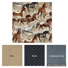 Load image into Gallery viewer, Wild Horses Running - Weighted Blanket or Lap Pad Cotton Fabric - Toddler, Child, Teen, Adult - Glass Beads Customizable
