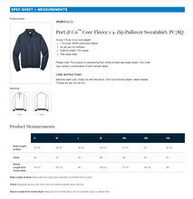 Load image into Gallery viewer, Eastek Embroidered Apparel -Port &amp; Co™ Core Fleece 1/4-Zip Pullover Sweatshirt
