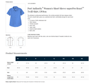 Load image into Gallery viewer, Eastek Embroidered Women's Apparel - Port Authority® SuperPro™ Twill Short Sleeve Shirt
