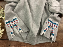 Load image into Gallery viewer, Nurse Sweatshirt with Side Bows – Baby Hospital Swaddle Blanket, RN Labor Delivery Licensed Practical, CNA, Keepsake Sweatshirts - Coquette
