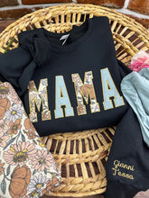 Load image into Gallery viewer, Baby Clothes Keepsake Sweatshirt Mama - Custom Applique, New Mom Gift
