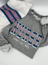 Load image into Gallery viewer, Nurse Mother - Mom Baby Sweatshirt from Baby Hospital Swaddle Blanket - RN Labor Delivery Licensed Practical, CNA - Fabric Keepsake
