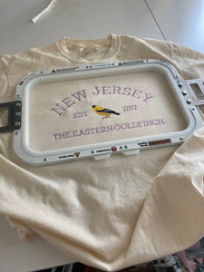 New Jersey State Bird - The Eastern Goldfinch NJ Embroidered Shirt - Mom - Grammy - Comfort Colors Embroidered - Mommy