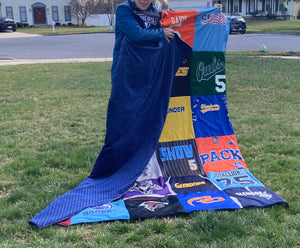 Memory Quilt - Made from loved clothing - affordable blankets