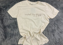 Load image into Gallery viewer, Saved by grace - Eph. 2:8-9 Christian Bible Scripture Embroidered Shirt - Mom - Grammy - Comfort Colors Embroidered - Mommy
