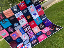 Load image into Gallery viewer, Memory Quilt - Made from loved clothing - affordable blankets
