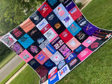 Load image into Gallery viewer, Memory Quilt - Made from loved clothing - affordable blankets
