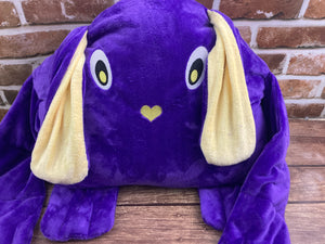 Hug Snuggle Monster 2lbs -10lbs Weighted  Stuffed Minky Animal Lap Pad -for Comfort, Special Needs, Sleep, Anxiety and Stress Relief - Custom Made