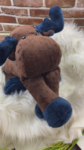 Load and play video in Gallery viewer, 2lbs -15lbs Weighted  Moose Stuffed Minky Animal Lap Pad -for Comfort, Special Needs, Sleep, Anxiety and Stress Relief - Custom Made
