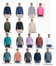 Load image into Gallery viewer, Sweatshirt and hoodie color options - Jerzees and Comfort Colors
