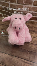 Load and play video in Gallery viewer, 2lbs -15lbs Weighted  Pig Stuffed Minky Animal Lap Pad -for Comfort, Special Needs, Sleep, Anxiety and Stress Relief - Custom Made
