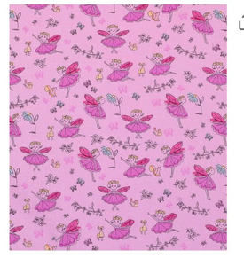 Pink Fairy - Fairies and Flowers Weighted Blanket or Lap Pad Cotton Fabric - Toddler, Child, Teen, Adult -Dot Minky - Anxiety, Sleep.