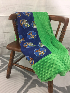 Toy Story Weighted Blanket or Lap Pad Cotton Fabric - Toddler, Child, Teen, Adult -Dot Minky - Anxiety, Sleep.