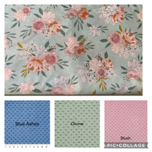 Load image into Gallery viewer, Roses Weighted Blanket or Lap Pad Cotton Fabric - Toddler, Child, Teen, Adult -Dot Minky - Anxiety, Sleep.
