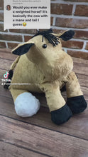 Load and play video in Gallery viewer, 2lbs -10lbs Weighted Unicorn or Horse Stuffed Minky Animal Lap Pad -for Comfort, Special Needs, Sleep, Anxiety and Stress Relief - Custom Made
