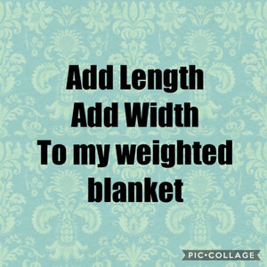 Add On Item *** Add Length and/or Width To Blanket