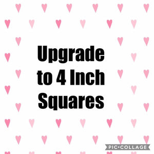 Upgrade to 4 inch squares for Weighted Blanket