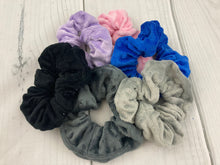 Load image into Gallery viewer, Soft Minky Scrunchies - Pony tales - LOTS OF COLORS - Handcrafted
