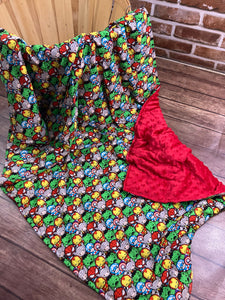 READY TO SHIP -Weighted Blanket- 5lbs Avengers - Captain America, Spider-Man Thor -Minky- Toddler, Kids, Child, Teen, Adult  - Anxiety Sleep