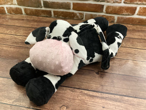 2lbs -15lbs Weighted  Cow Stuffed Minky Animal Lap Pad -for Comfort, Special Needs, Sleep, Anxiety and Stress Relief - Custom Made