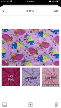 Load image into Gallery viewer, Princess Cinderella, Tiana, Sleeping Beauty - Weighted Blanket or Lap Pad Cotton Fabric - Toddler, Child, Teen, Adult -Dot Minky - Anxiety, Sleep.
