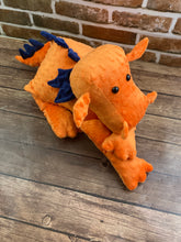 Load image into Gallery viewer, 2lbs -10lbs Weighted Dragon Stuffed Minky Animal Lap Pad -for Comfort, Special Needs, Sleep, Anxiety and Stress Relief - Custom Made
