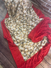 Load image into Gallery viewer, Vintage Baseball Cotton Weighted Blanket or Lap Pad Cotton Fabric - Toddler, Child, Teen, Adult -Dot Minky - Anxiety, Sleep.
