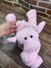 Load image into Gallery viewer, 2lbs -15lbs Weighted  Pig Stuffed Minky Animal Lap Pad -for Comfort, Special Needs, Sleep, Anxiety and Stress Relief - Custom Made
