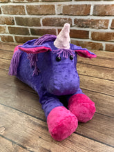 Load image into Gallery viewer, 2lbs -10lbs Weighted Unicorn or Horse Stuffed Minky Animal Lap Pad -for Comfort, Special Needs, Sleep, Anxiety and Stress Relief - Custom Made
