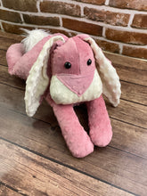 Load image into Gallery viewer, 2lbs -10lbs Weighted Rabbit bunny Stuffed Minky Animal Lap Pad -for Comfort, Special Needs, Sleep, Anxiety and Stress Relief - Custom Made
