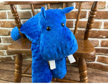 Load image into Gallery viewer, 2lbs -15lbs Weighted Hippo Stuffed Minky Animal Lap Pad -for Comfort, Special Needs, Sleep, Anxiety and Stress Relief - Custom Made
