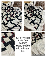 Load image into Gallery viewer, Wedding Dress Quilt - Memory Quilt
