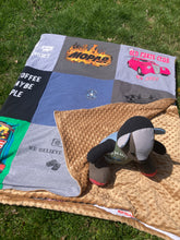 Load image into Gallery viewer, Memory Blanket - Made from loved clothing - affordable blankets
