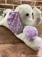 Load image into Gallery viewer, 2lbs -10lbs Weighted Elephant Stuffed Minky Animal Lap Pad -for Comfort, Special Needs, Sleep, Anxiety and Stress Relief - Custom Made
