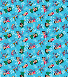 Lilo and Stitch - Weighted Blanket or Lap Pad Cotton Fabric - Toddler, Child, Teen, Adult -Dot Minky - Anxiety, Sleep.