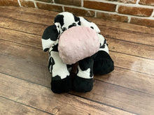 Load image into Gallery viewer, 2lbs -15lbs Weighted  Cow Stuffed Minky Animal Lap Pad -for Comfort, Special Needs, Sleep, Anxiety and Stress Relief - Custom Made
